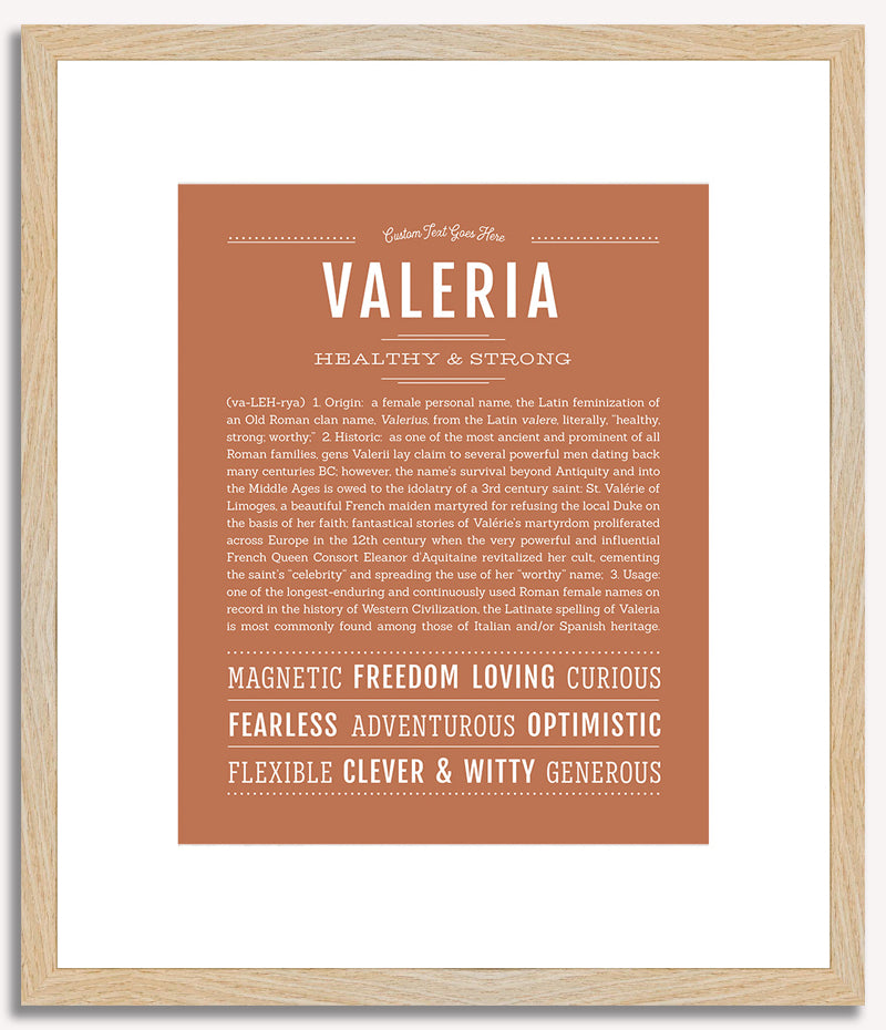 Valeria | Name Art Print