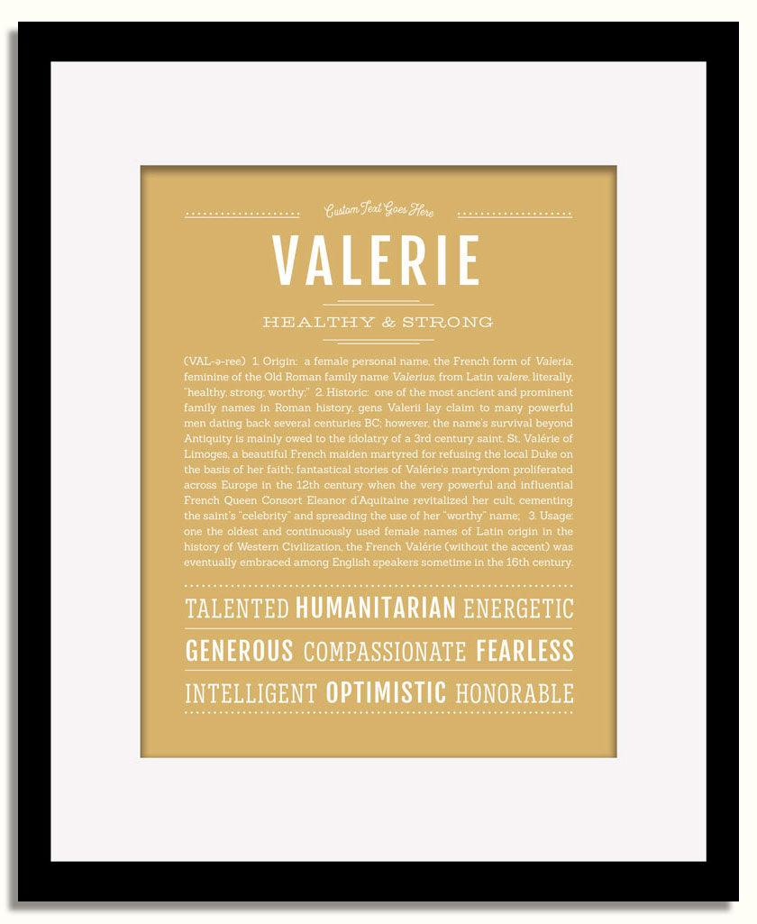 Frame Options | Matte Gold | Black Frame, Matted