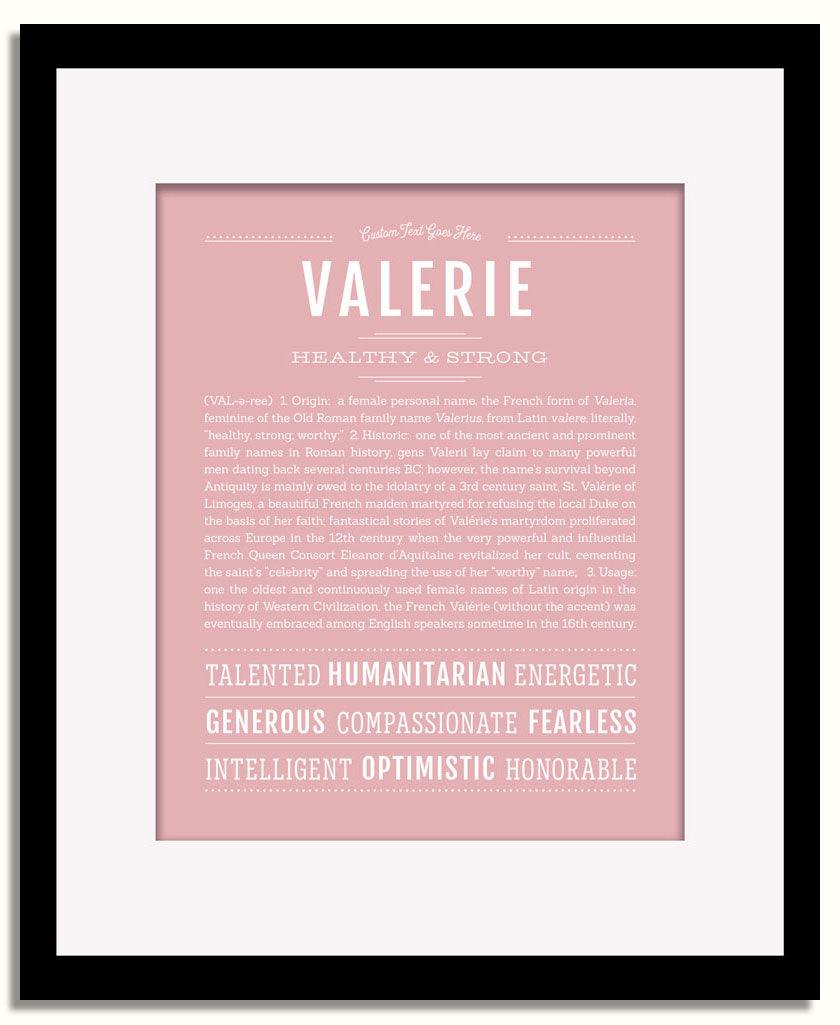 Frame Options | Dusty Rose | Black Frame, Matted