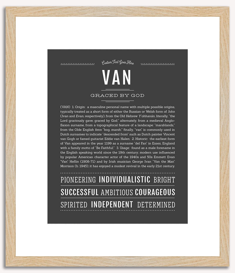 Van | Name Art Print