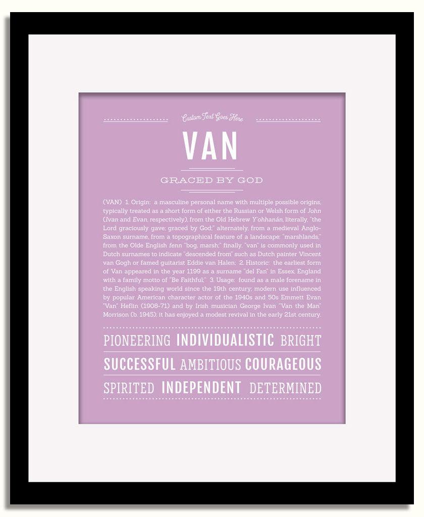 Frame Options | Lilac | Black Frame, Matted