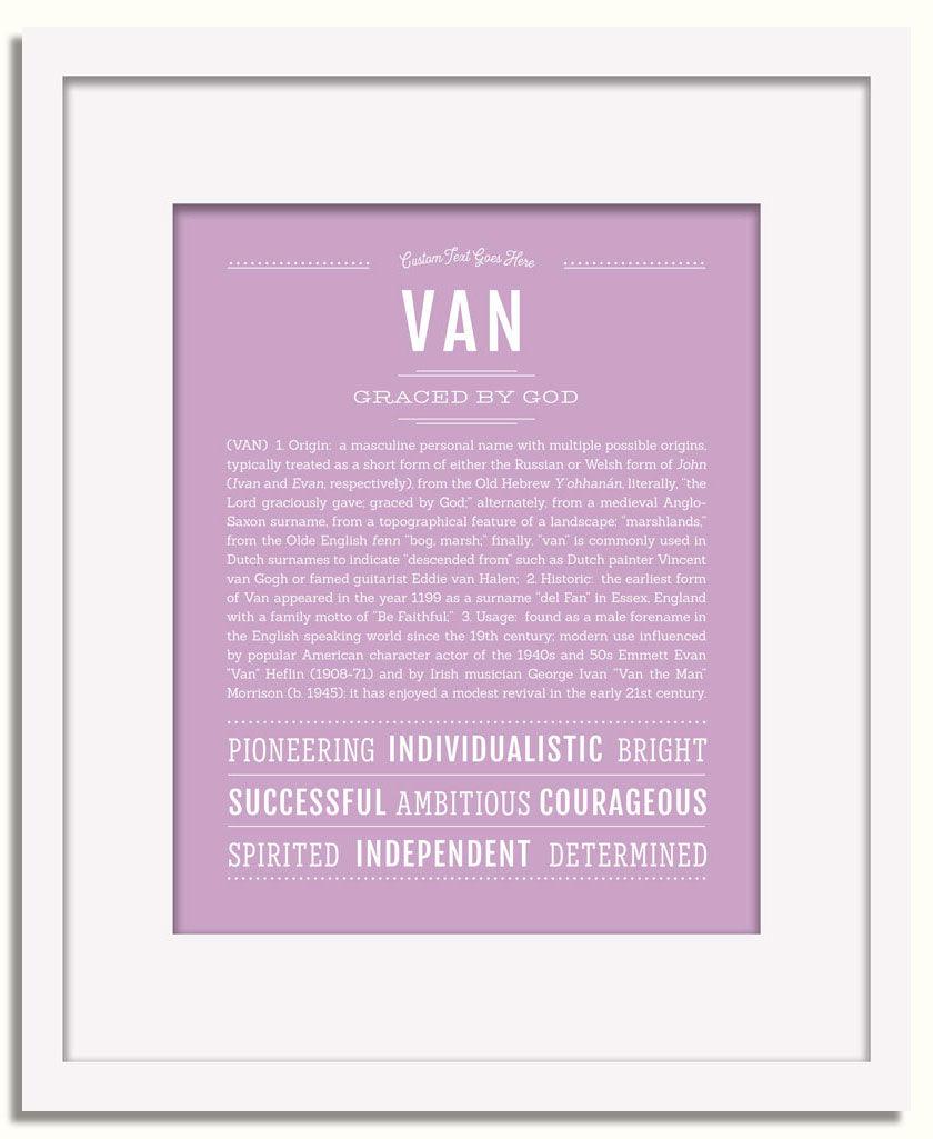 Frame Options | Lilac | White Frame, Matted