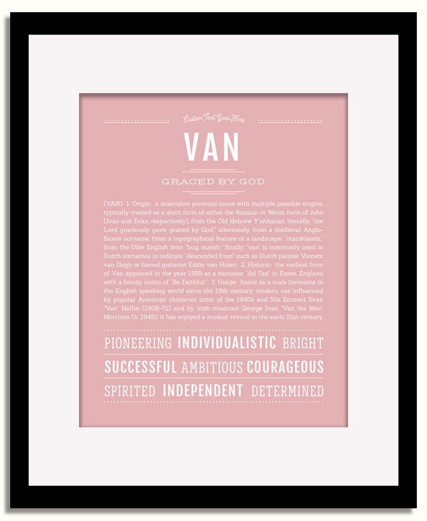 Frame Options | Dusty Rose | Black Frame, Matted