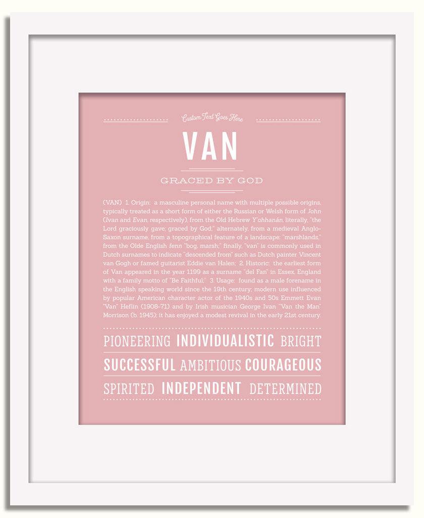 Frame Options | Dusty Rose | White Frame, Matted