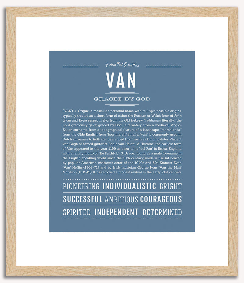 Van | Name Art Print