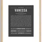 Vanessa | Name Art Print