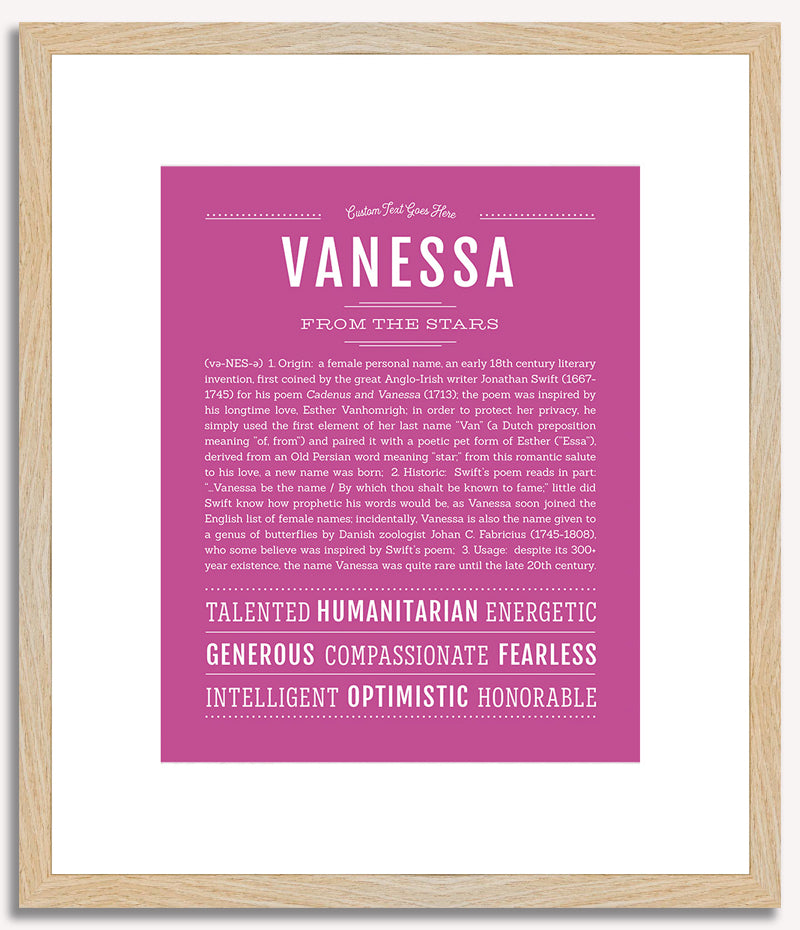 Vanessa | Name Art Print