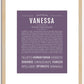 Vanessa | Name Art Print