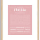 Vanessa | Name Art Print