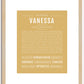 Vanessa | Name Art Print