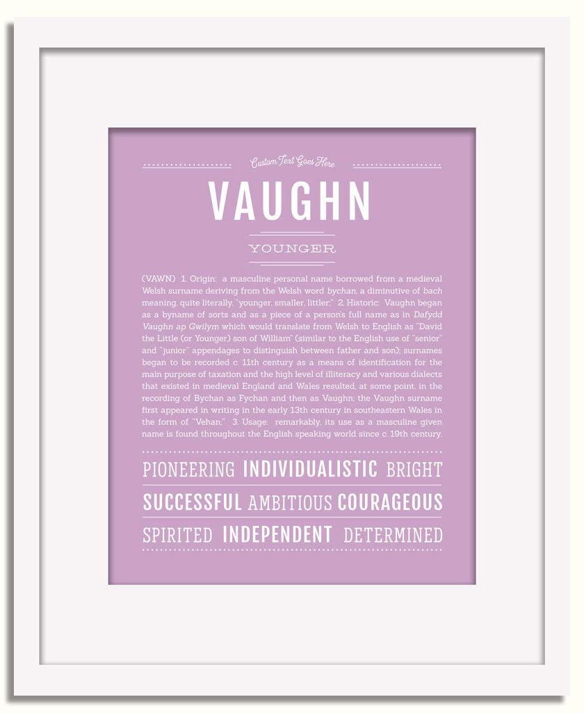 Frame Options | Lilac | White Frame, Matted