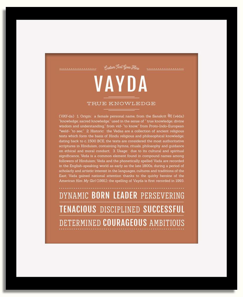 Frame Options | Terra Cotta | Black Frame, Matted