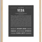 Veda | Name Art Print