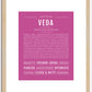 Veda | Name Art Print