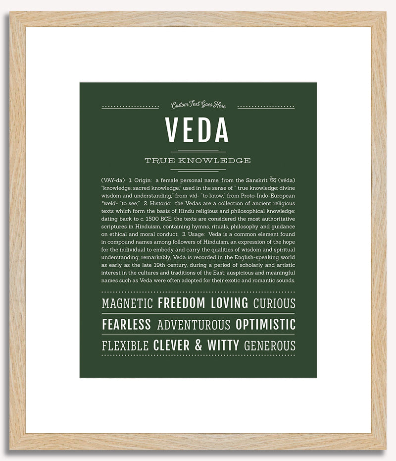 Veda | Name Art Print