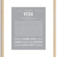 Veda | Name Art Print