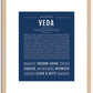 Veda | Name Art Print