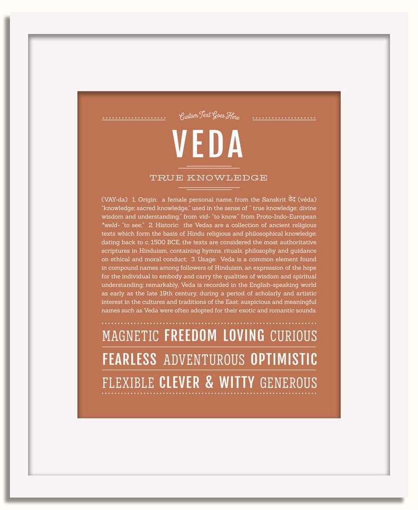 Frame Options | Terra Cotta | White Frame, Matted