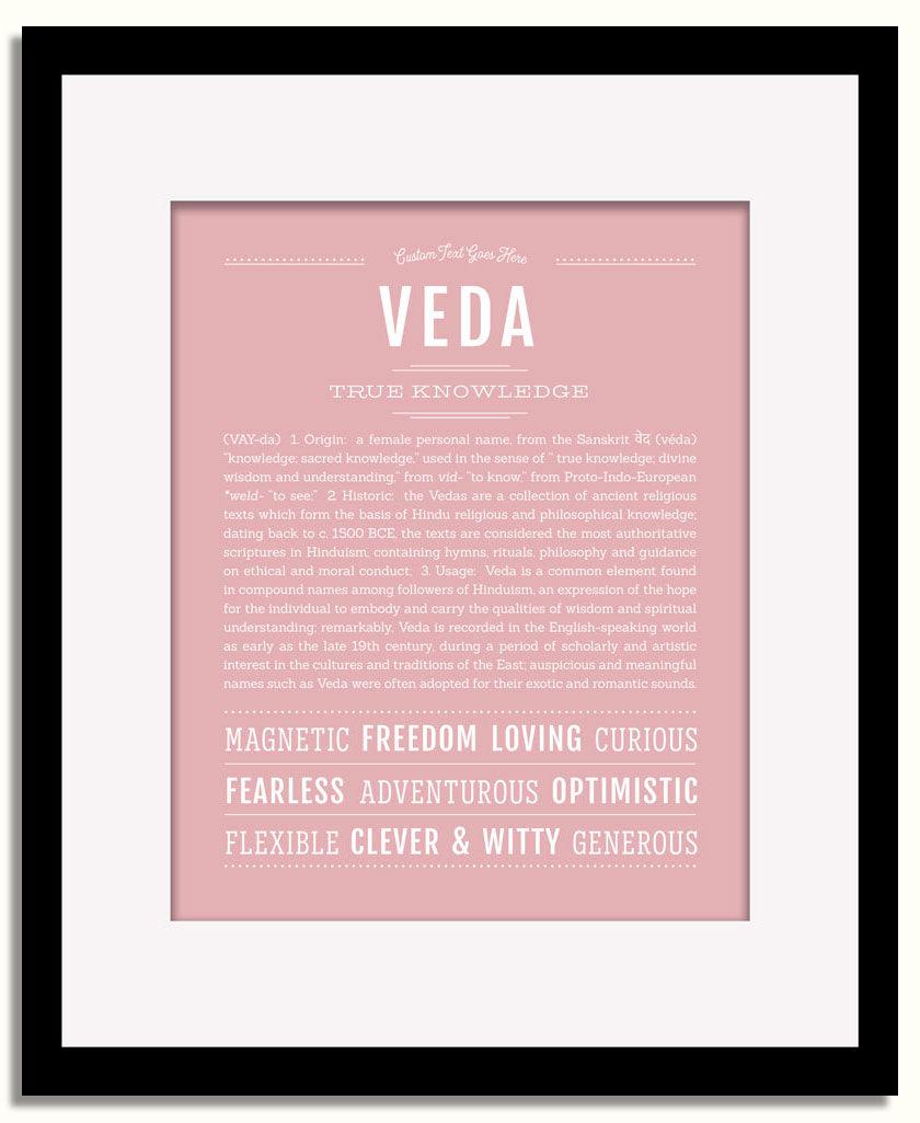 Frame Options | Dusty Rose | Black Frame, Matted