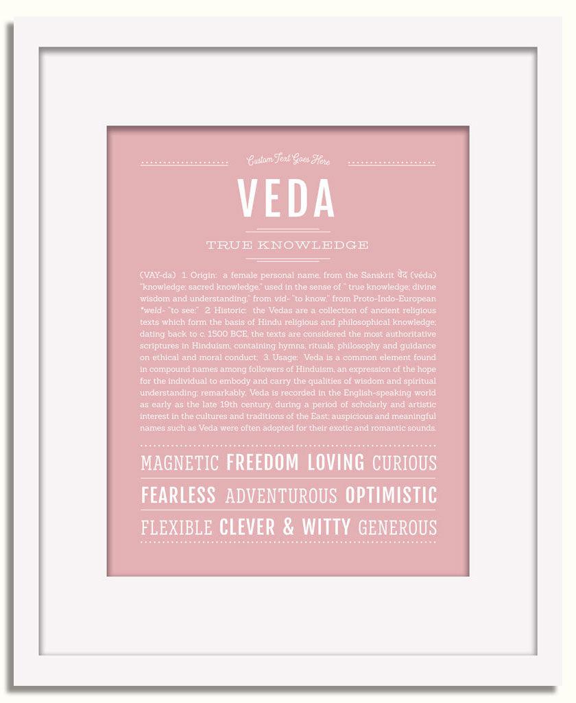 Frame Options | Dusty Rose | White Frame, Matted