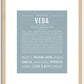 Veda | Name Art Print