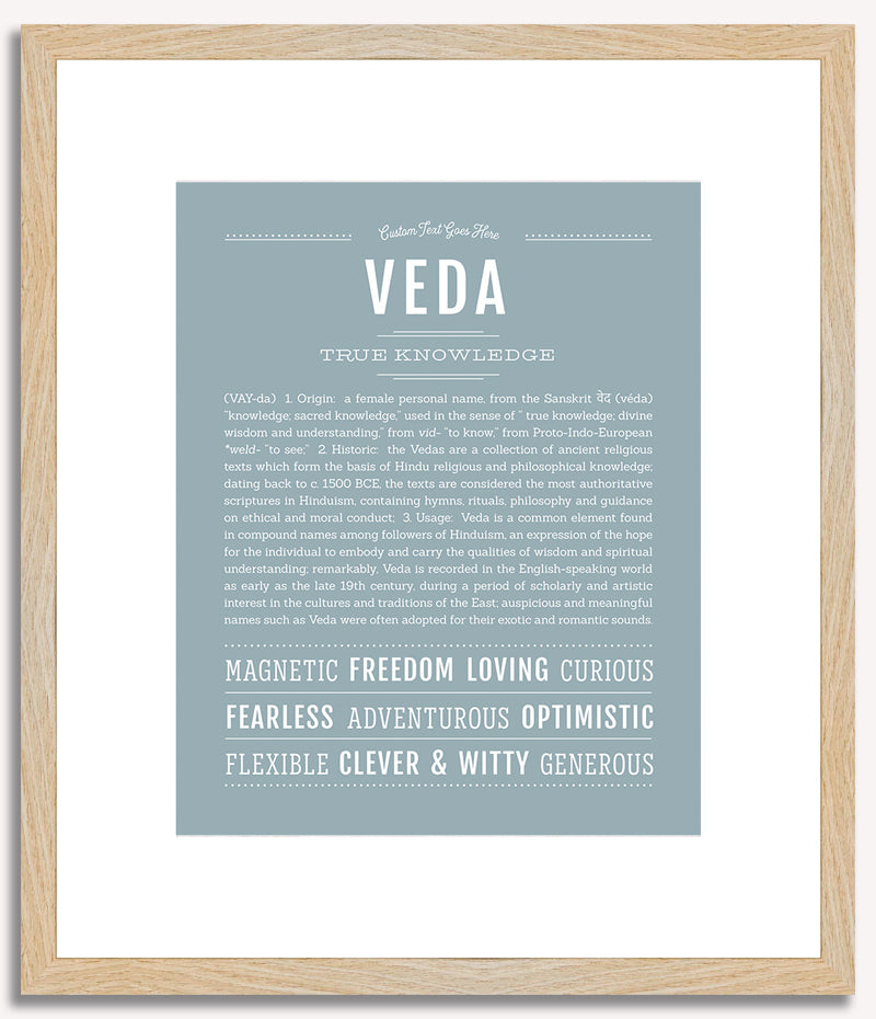 Veda | Name Art Print