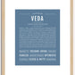 Veda | Name Art Print