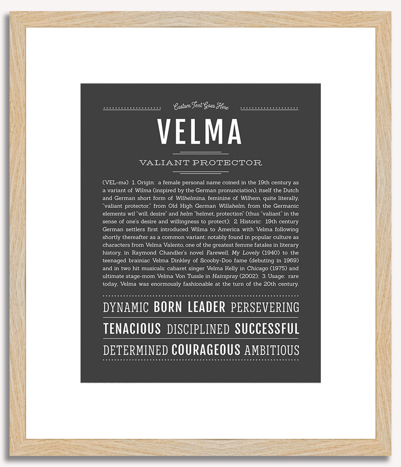 Velma | Name Art Print