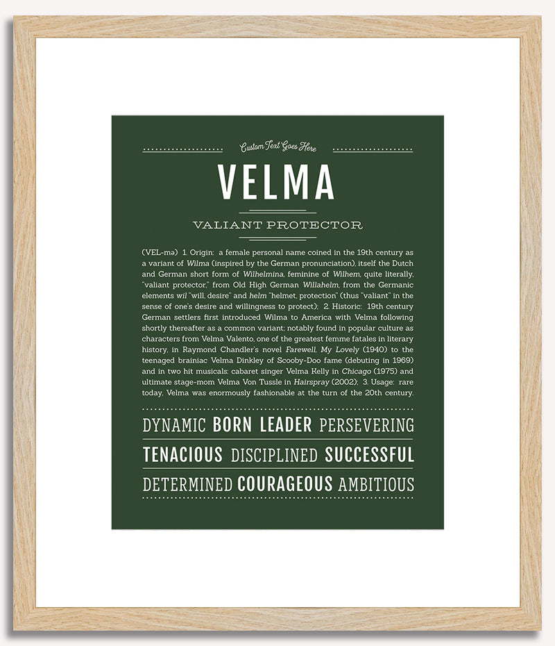 Velma | Name Art Print