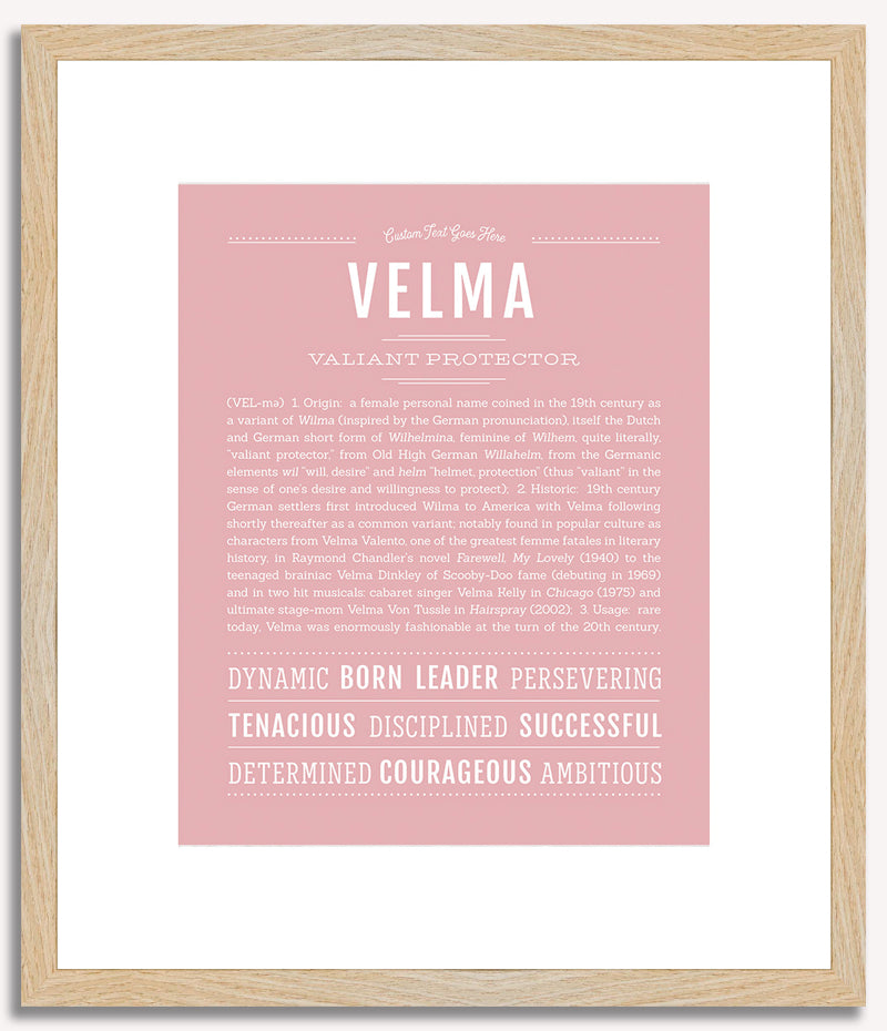 Velma | Name Art Print