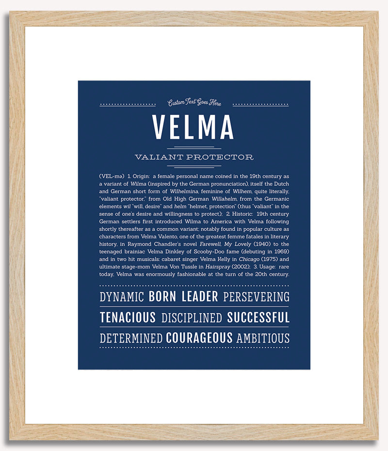 Velma | Name Art Print