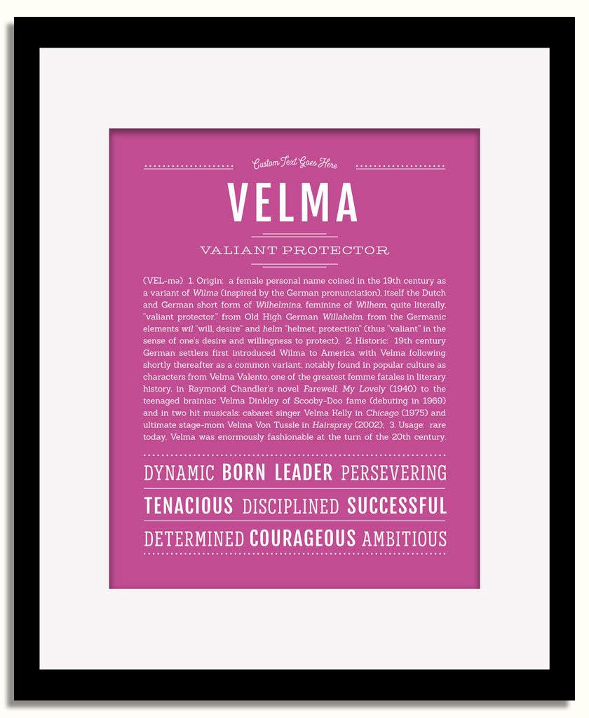 Frame Options | Dark Pink | Black Frame, Matted