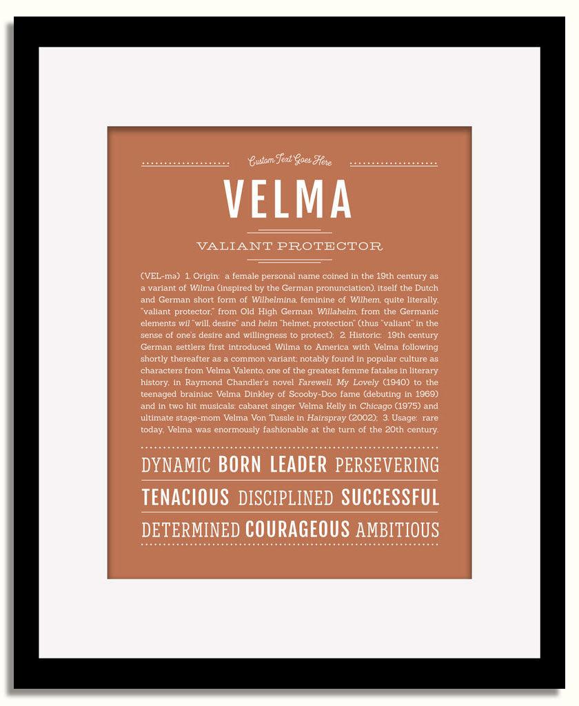 Frame Options | Terra Cotta | Black Frame, Matted