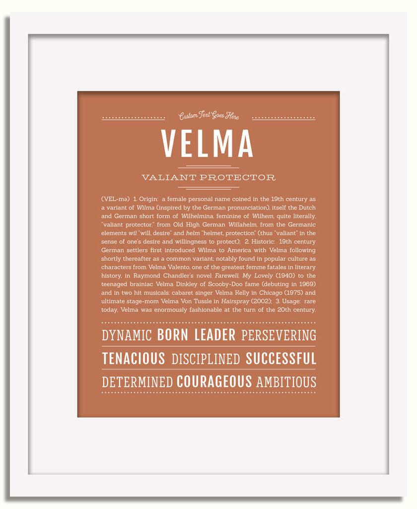 Frame Options | Terra Cotta | White Frame, Matted