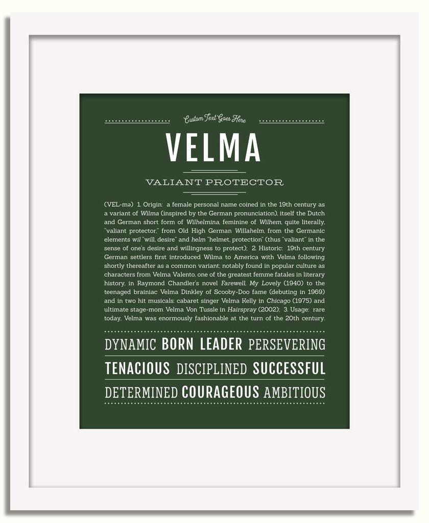 Frame Options | Deep Forest | White Frame, Matted