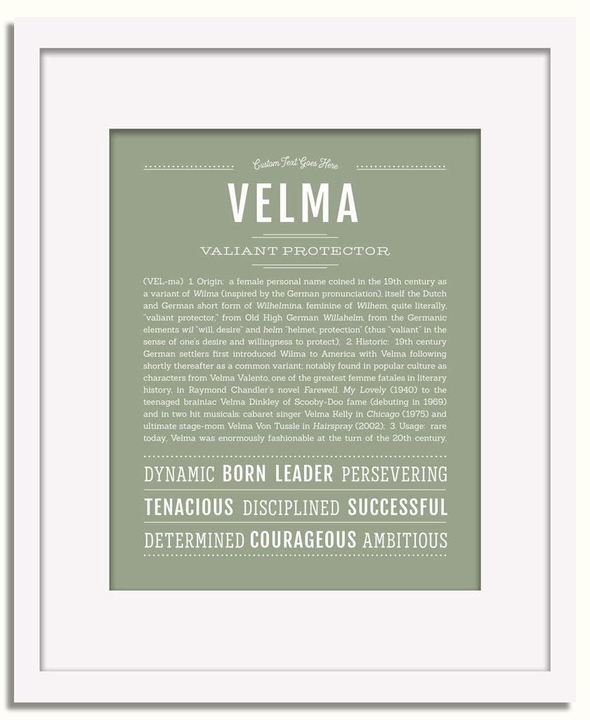 Frame Options | Sage | White Frame, Matted