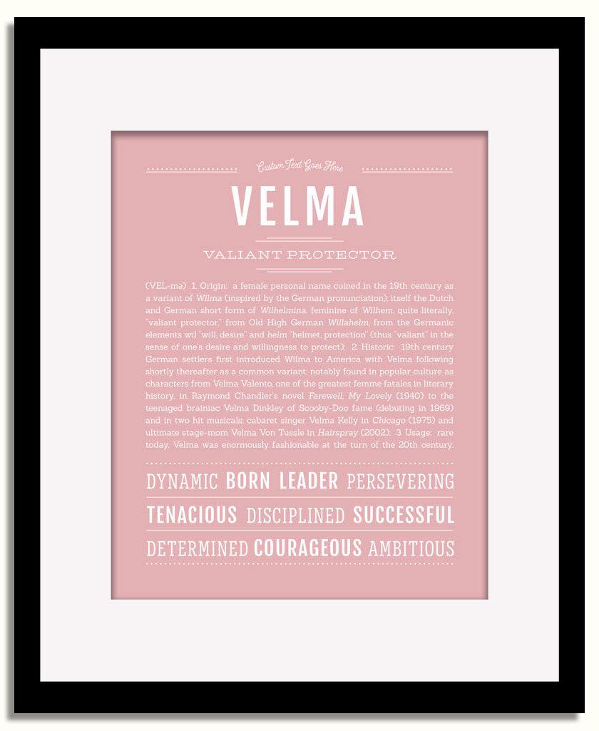 Frame Options | Dusty Rose | Black Frame, Matted