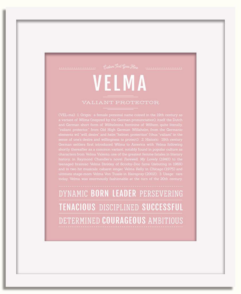 Frame Options | Dusty Rose | White Frame, Matted