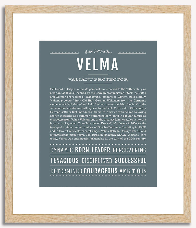 Velma | Name Art Print