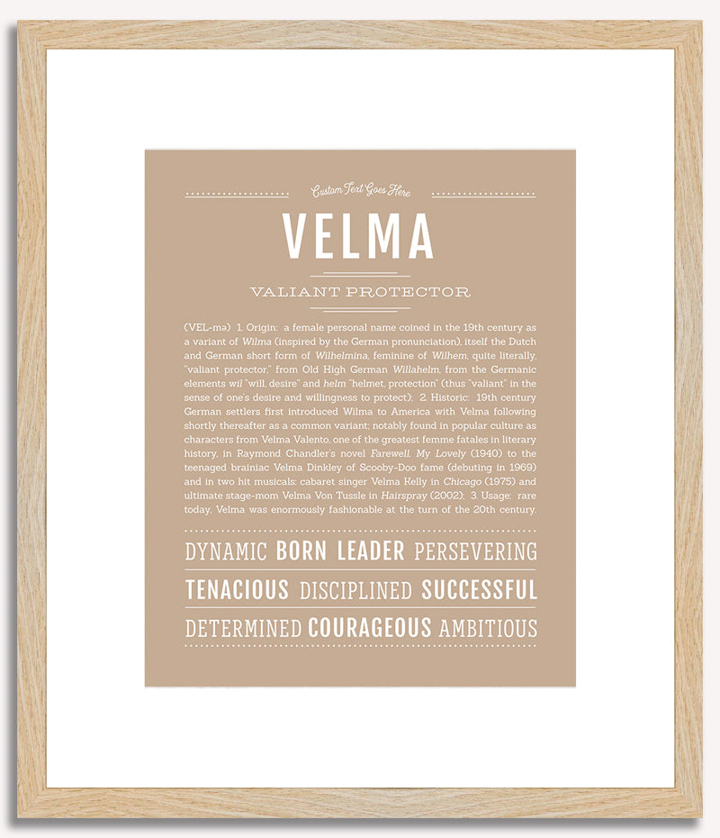 Velma | Name Art Print