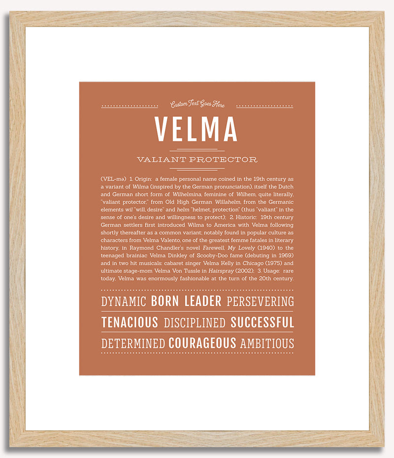 Velma | Name Art Print