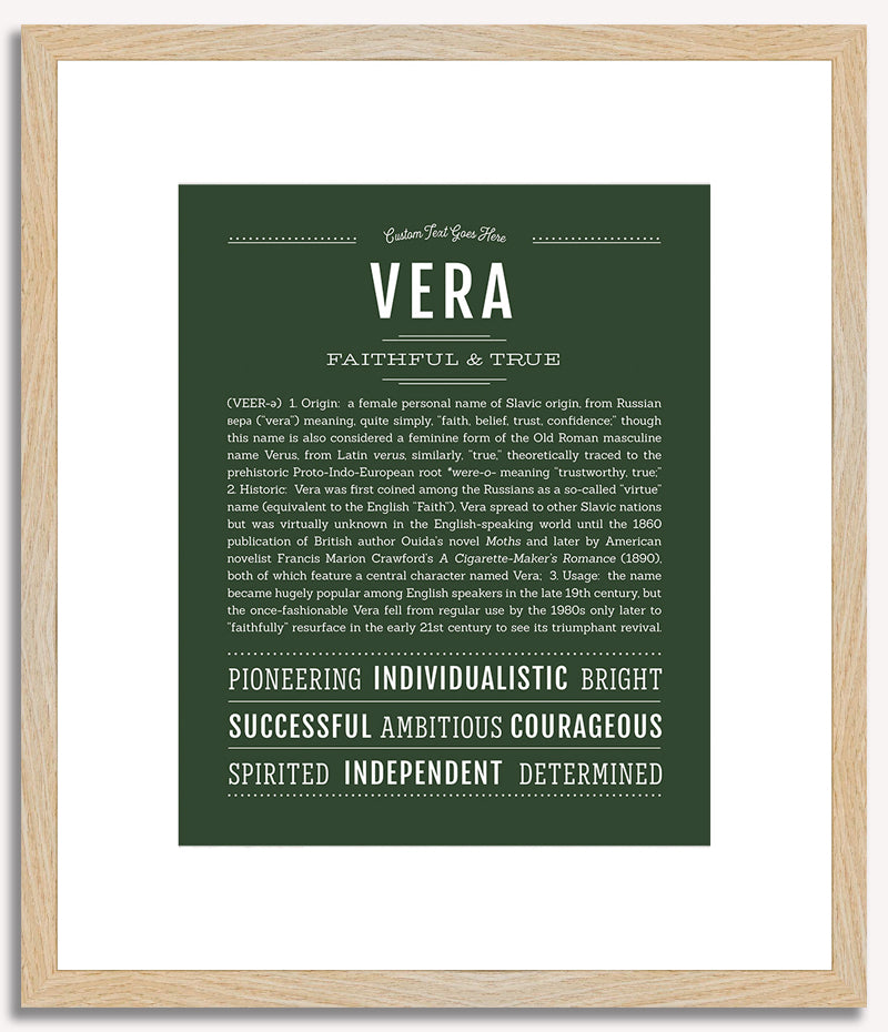 Vera | Name Art Print