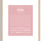 Vera | Name Art Print