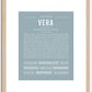 Vera | Name Art Print