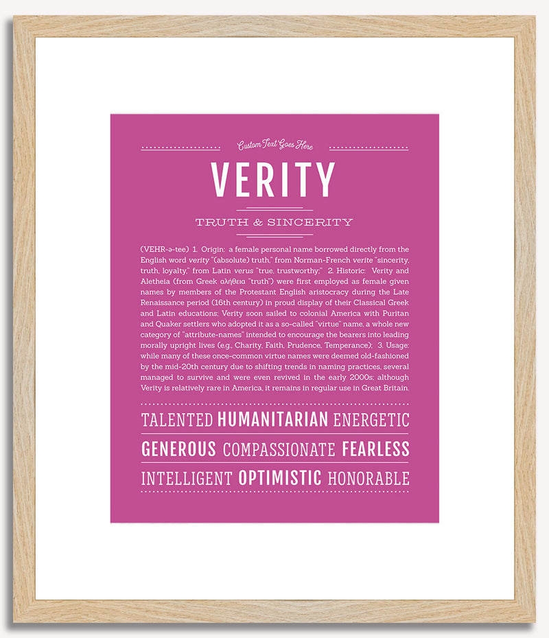 Verity | Name Art Print