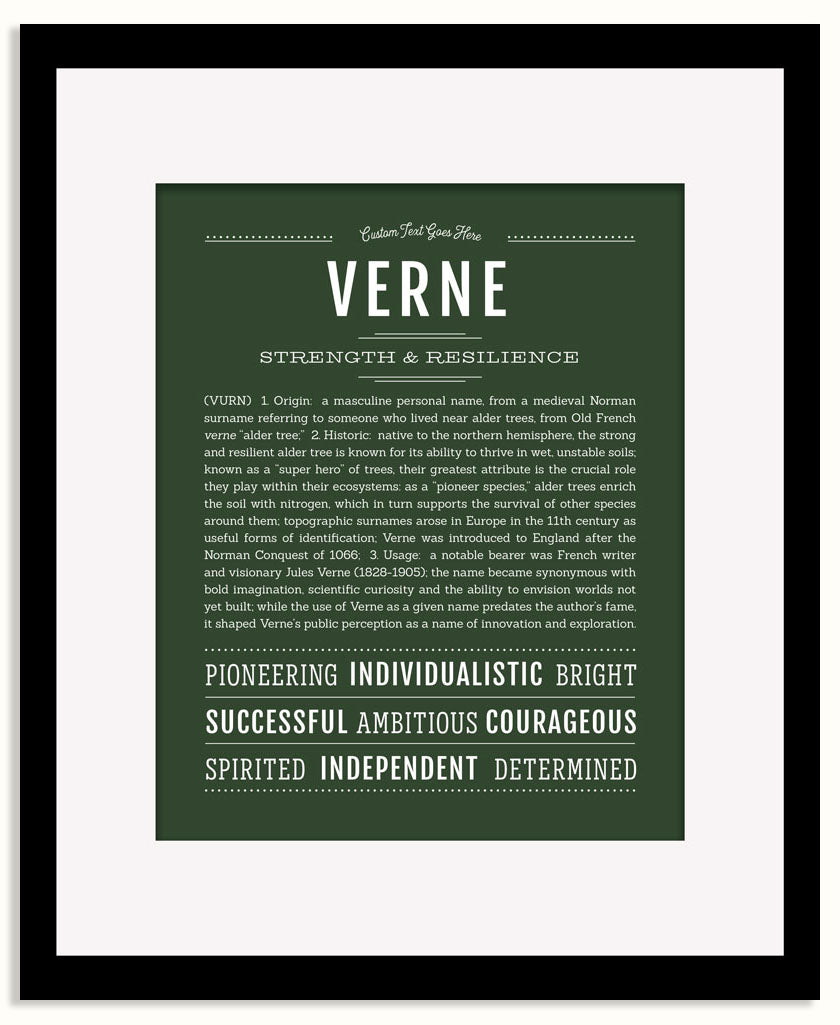 Frame Options | Deep Forest | Black Frame, Matted