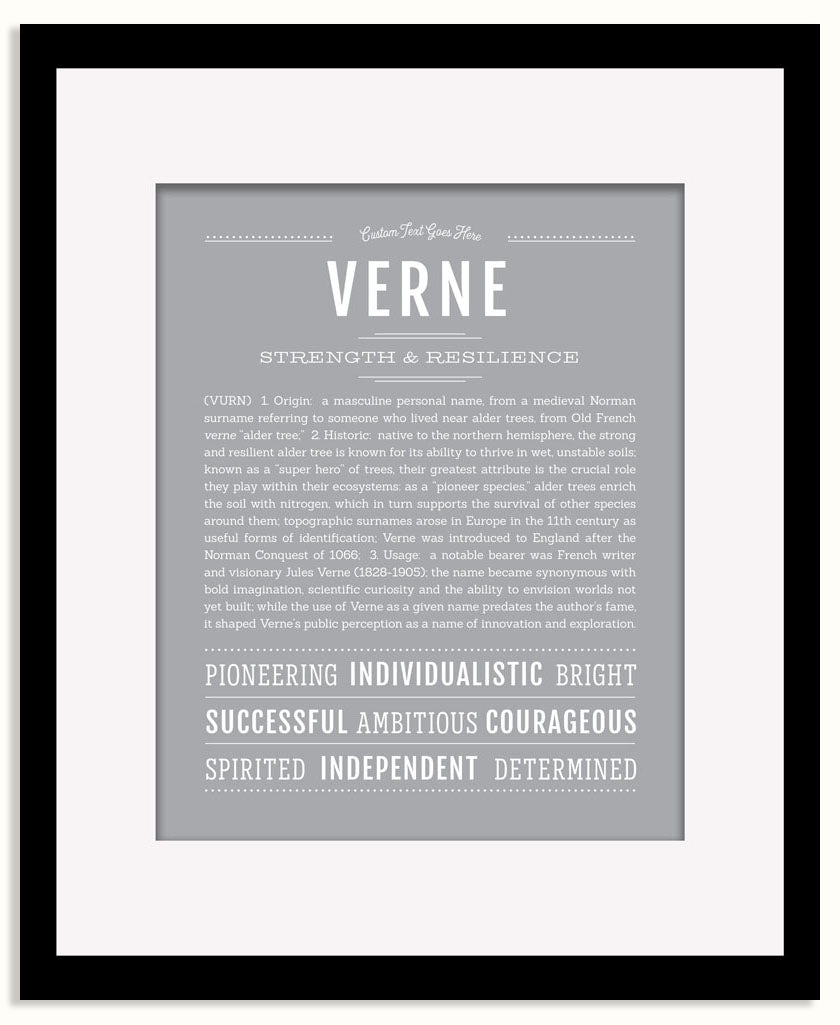 Frame Options | Light Gray | Black Frame, Matted