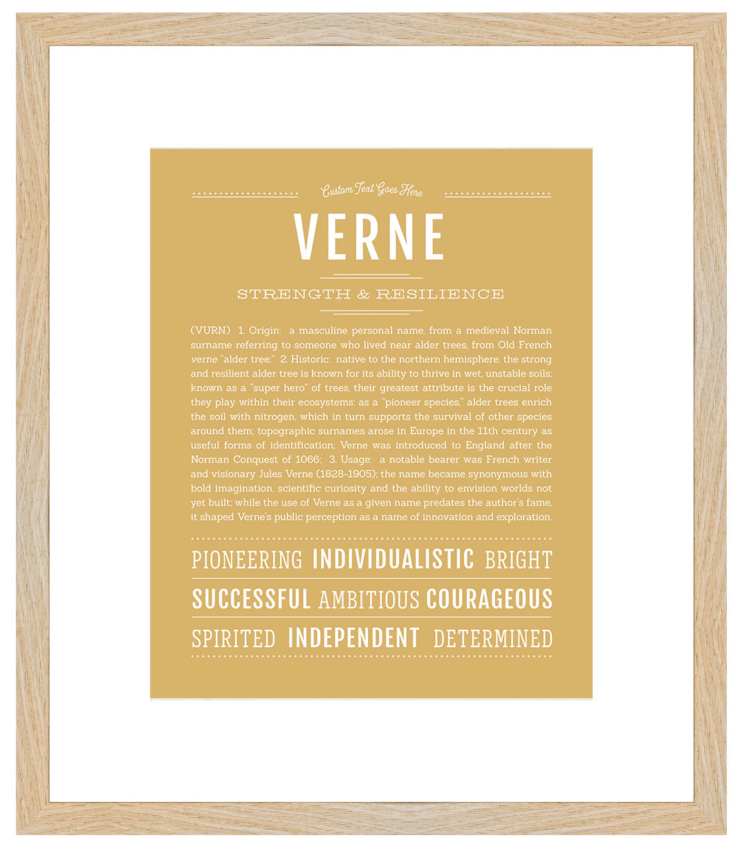 Frame Options | Matte Gold | Maple Frame, Matted