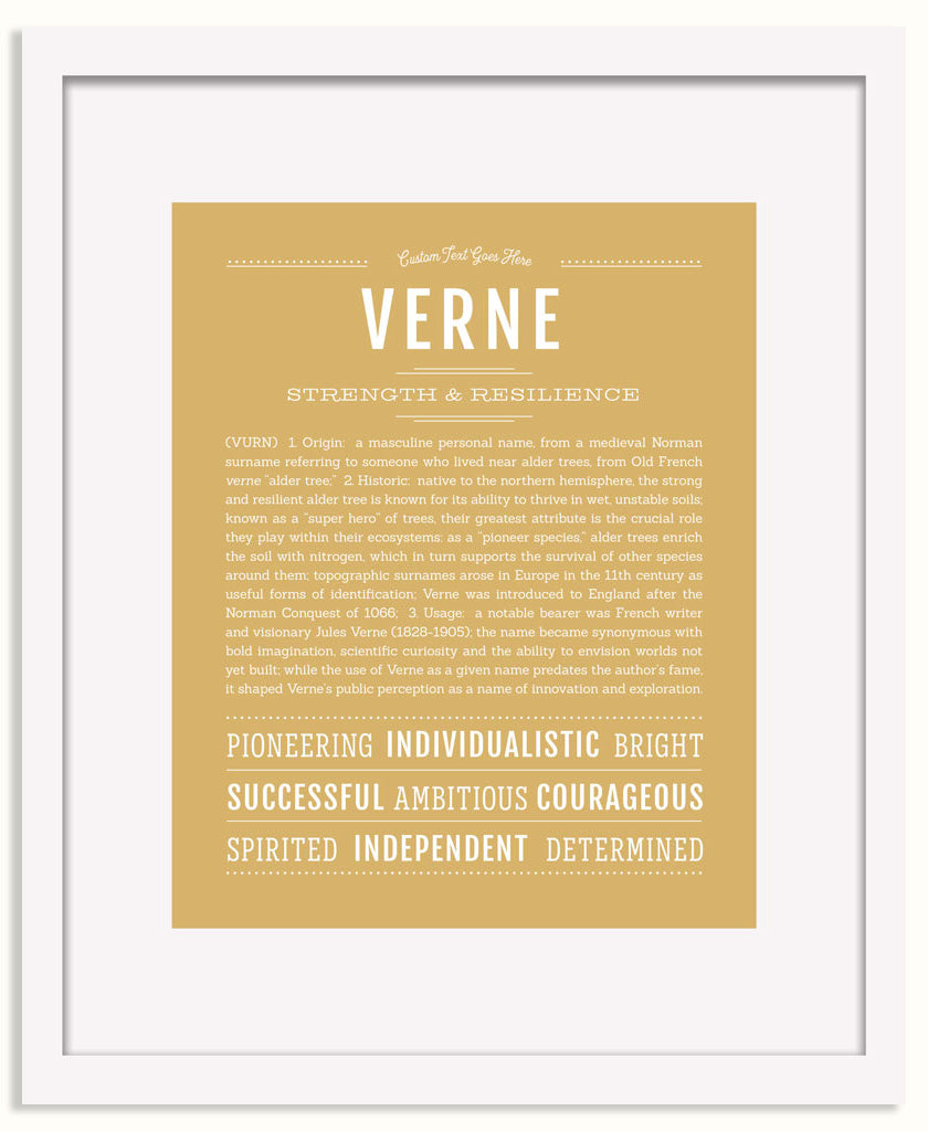 Frame Options | Matte Gold | White Frame, Matted