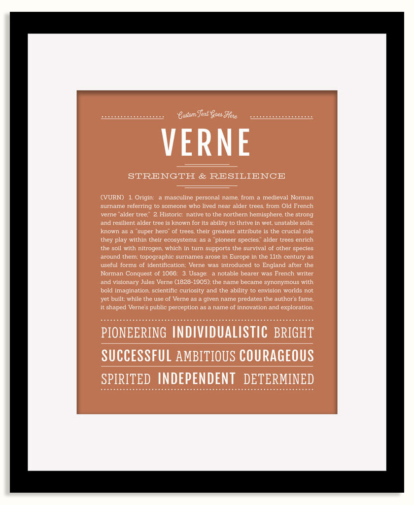 Frame Options | Terra Cotta | Black Frame, Matted